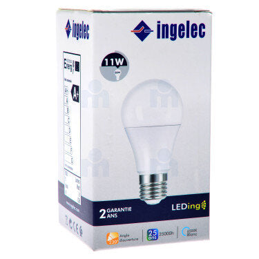 LED Thread Bulb A60 11W E27 6500K White Light Ingelec