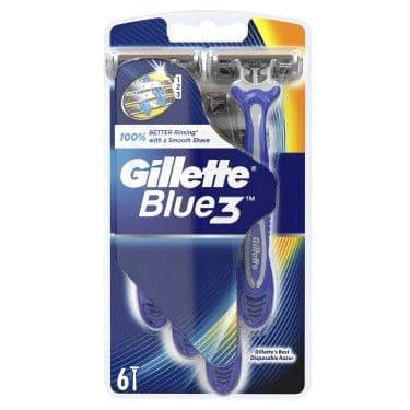 6 Gillette Blue 3 Disposable Razors