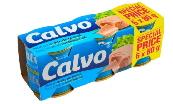 Calvo Tuna in Sunflower Oil 6 x 80g