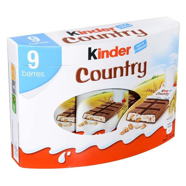 كيندر كانتري - ألواح حبوب الشوكولاتة 9x 23.5 جم 
