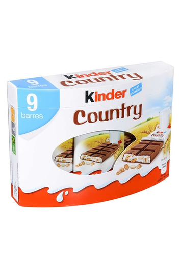 كيندر كانتري - ألواح حبوب الشوكولاتة 9x 23.5 جم 