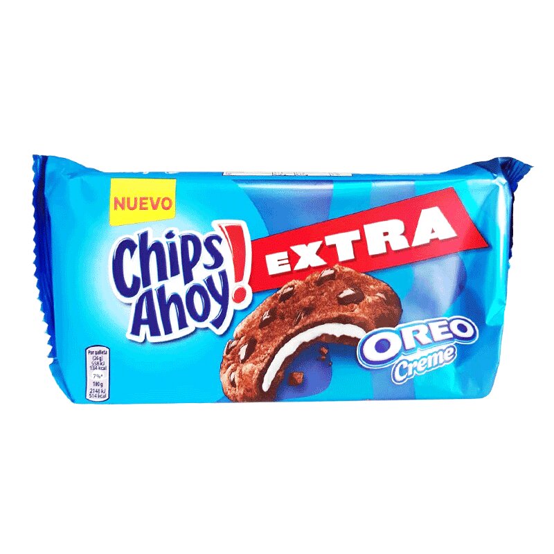 Extra Creamy Chocolate Chip Cookies Oreo Chips Ahoy! 156g