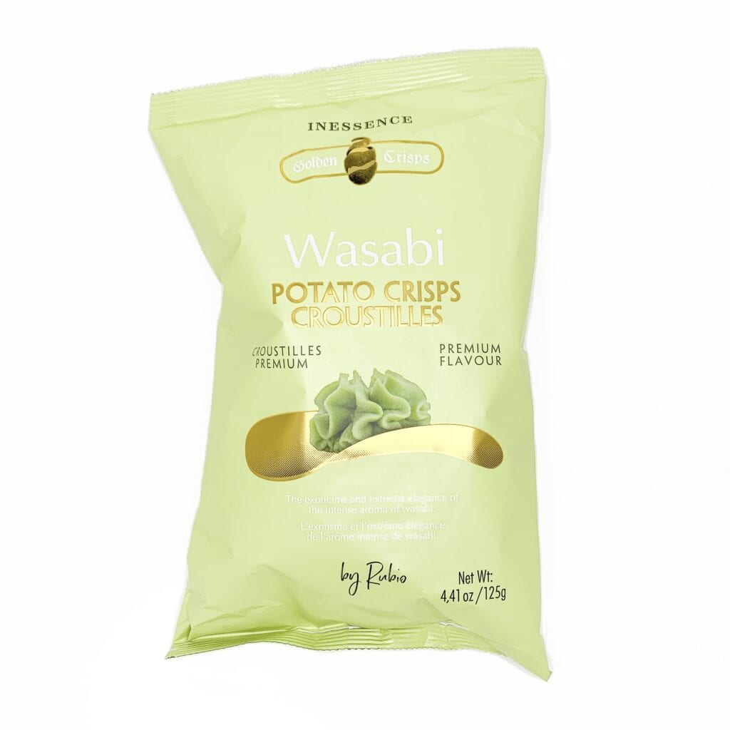 Premium potato chips with Wasabi Rubio flavor 125g