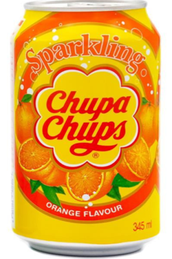Orange Flavored Sparkling Beverage Chupa Chups 345 ml