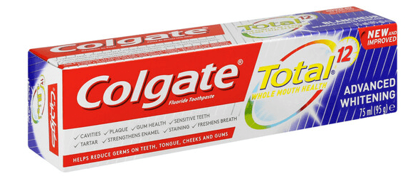 Dentifrice Total Colgate  Advanced Whitening  Colgate 75ml