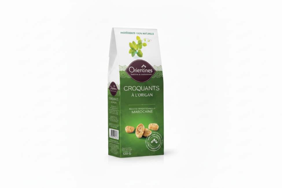 Crunchy Savoury Crackers with Oregano Orientine 120G