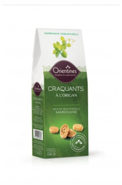 Craquants Salés à l'Origan Orientines 150g