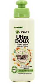 Crème Légère Sans Rinçage Au Lait D'Amande Nourricier Ultra Doux 200ml