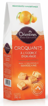 Crunchy Orange Biscuits with Orange Peel Orientine 150G