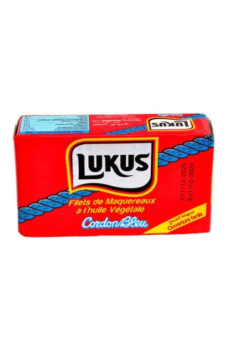 Mackerel Fillets in Vegetable Oil Lukus 125g