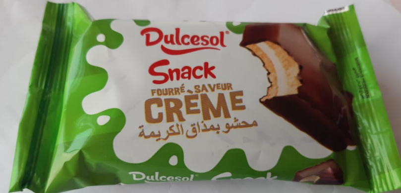 Genoise Filled Flavor Cream Snack Dulcesol 4 x 43g