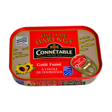 Smoked Taste Herring Fillets in Connétable Sunflower Oil 100 g