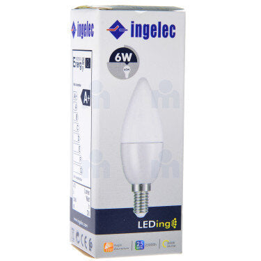 LED Thread Bulb 6W E14 3000K Yellow Light Ingelec