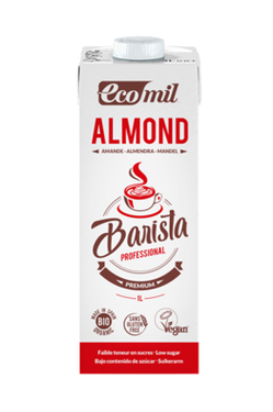 Barista Almond Milk Sugar Free Organic Glutten Free EcoMill 1L