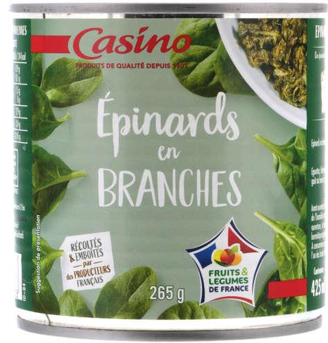 Epinards En Branches  Casino  380 g