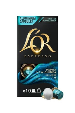 10 Capsules Espresso Origins Collection Café Papua New Guinea Highlands L'Or Compatibles Avec Les Machines Nespresso