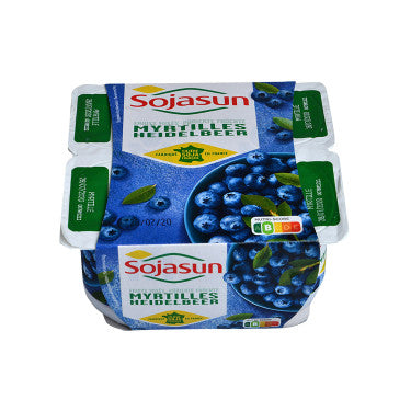 Blueberry Plant-Based Dessert Gluten-Free Sojasun 4x100g