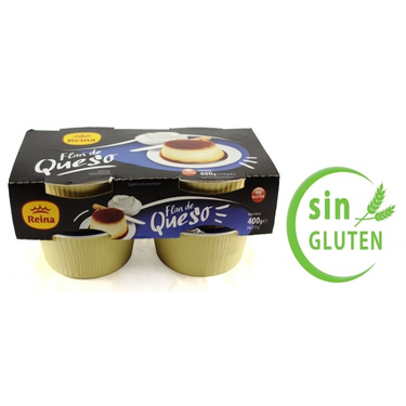 Reina Gluten Free Cheese Caramel Flan 4 x 100 g