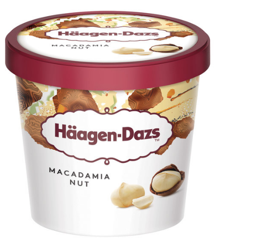 Mini Pots de Glace au Macadamia Häagen-Dazs 100ml