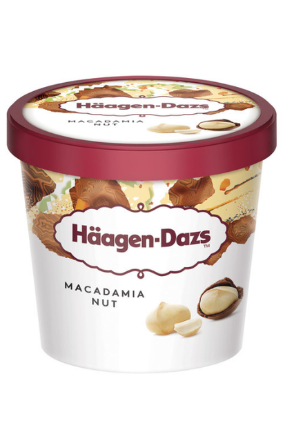 Häagen-Dazs Mini Macadamia Ice Cream Tubs 100ml
