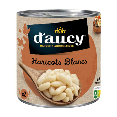 Haricots Blancs D'aucy 400g.