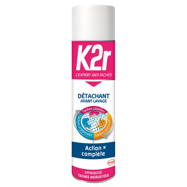 Spray Détachant Avant-lavage Action complète K2r 400 ml