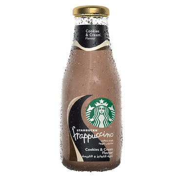 Frappuccino Café Glacé au Lait Aromatisé Cookies & Cream Starbucks  250 ml