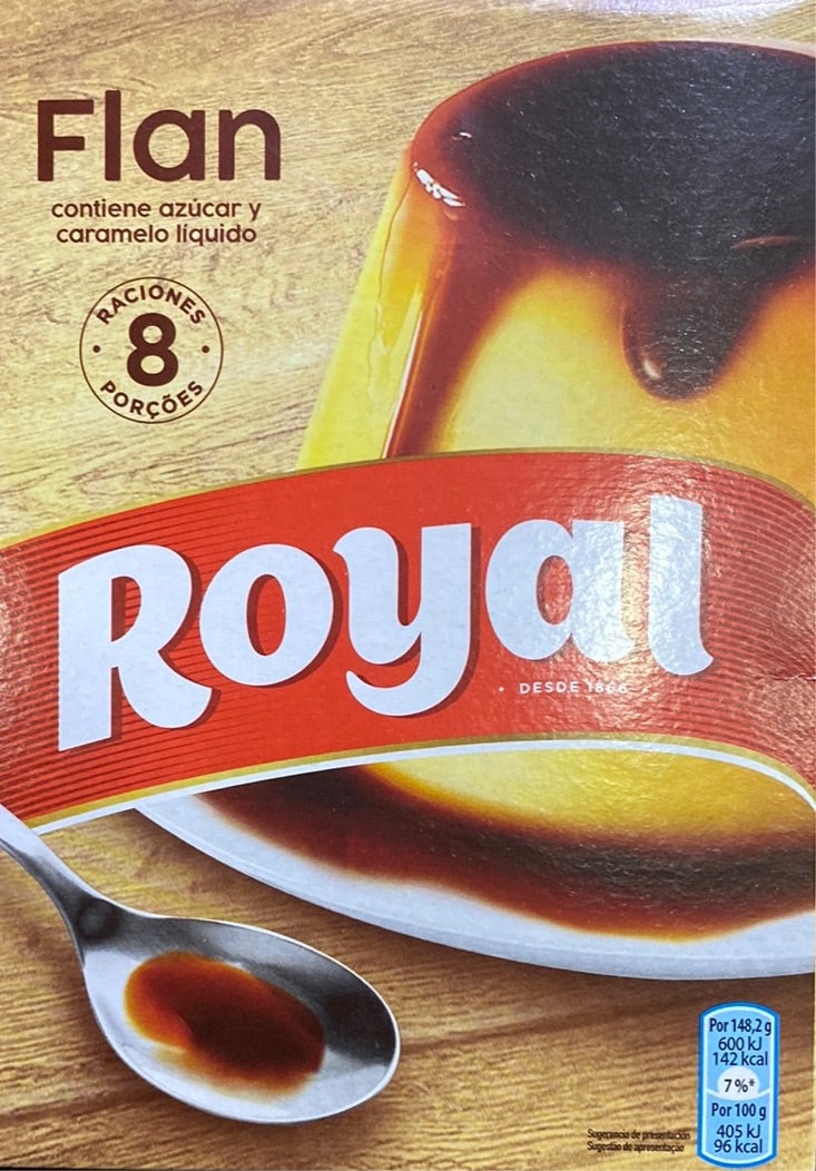 Flan Crema De Caramelo 4 Sobres Royal 93 g
