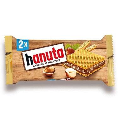 Ferrero Hanuta Chocolate &amp; Hazelnut Wafers 44 g