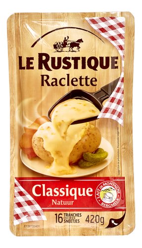 Le Rustique rindless raclette cheese 400g