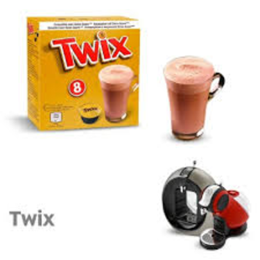 8 Capsules Chocolat Chaud Twix Dolce Gusto