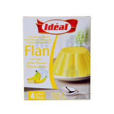 4 Flans Arôme Banane Idéal 50g