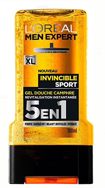 Gel Douche pour Homme  Invincible Sport L'Oréal Men Expert 300 ml