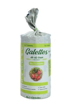 كعك الأرز البني مع 7 حبوب خالية من الغلوتين 120 جم