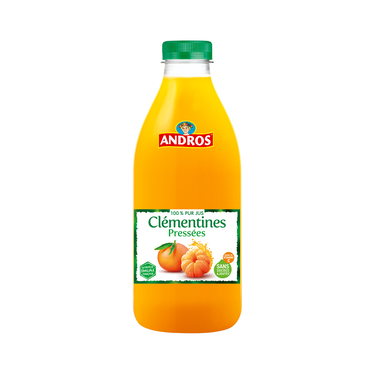 100% Pure Pressed Clementine Juice No Added Sugar Andros 1L