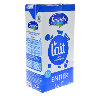 Whole Uht Milk Jaouda 500 ml