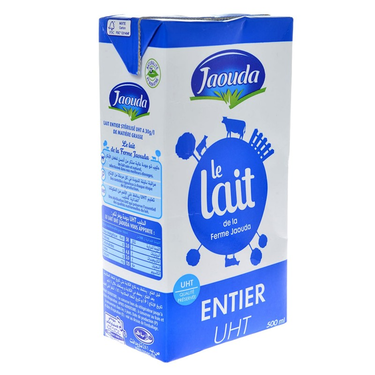 Semi-skimmed UHT milk 500ml - JAOUDA