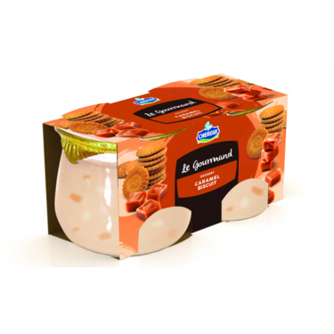 Caramel and biscuit dessert Le Gourmand 2x125g - CHERGUI