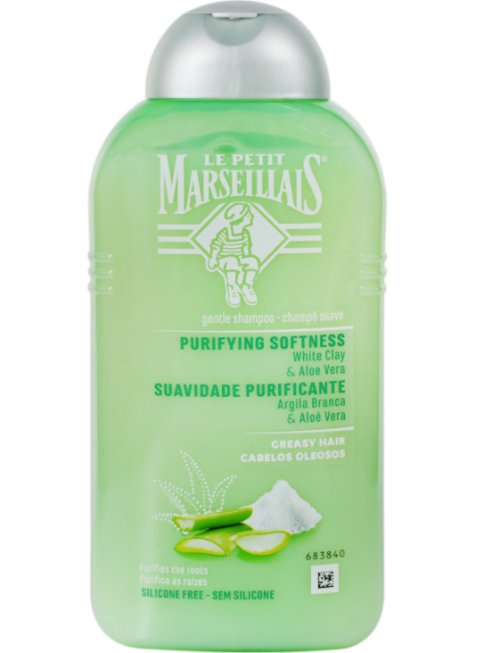 Care Shampoo with White Clay Extracts and Jasmine Milk for Quickly Replenishing Hair Le Petit Marseillais 250ml