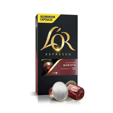 10 BARISTA L'Or Selection Espresso Capsules Compatible with Nespresso Machines (Intensity 13)