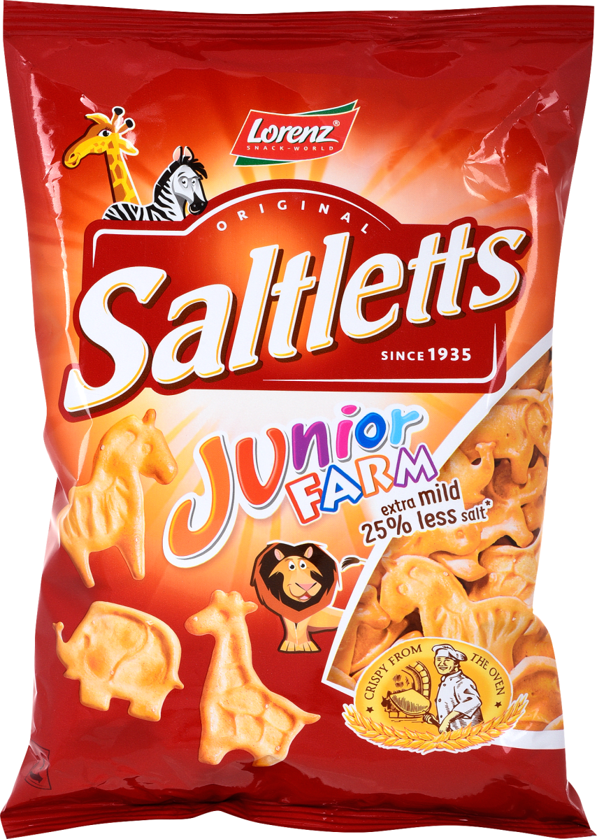 Biscuits Salés Junior Farm Saltletts Lorenz 125g