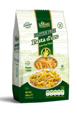 Penne Rigate à Base de Maïs Sans Gluten Sam Mills Pasta d'Oro 500 g