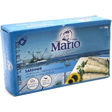 Sardine à l'Huile Végétale Mario  125 g