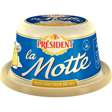 Salted Butter with coarse salt crystals 250g block - PRÉSIDENT