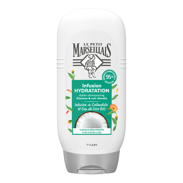 Après-Shampooing Infusion Hydratation Calendula et Eau de Coco Bio Le Petit Marseillais 200 ml