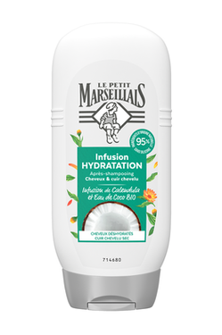 بلسم ترطيب الآذريون وماء جوز الهند العضوي لو بيتي مارسيليا 200 مل