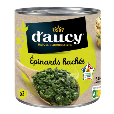 Epinards Hachés D'aucy 395g.