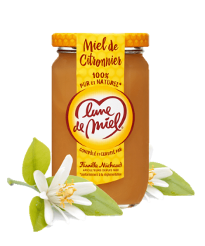 Miel de Citronnier Crémeux Lune de miel 375g