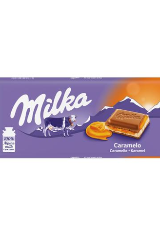 Milka Caramel Filled Chocolate 100 Gr