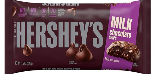 HERSHEY'S BAKING CHIPS BAG Milk Chocolate Chips 326 g